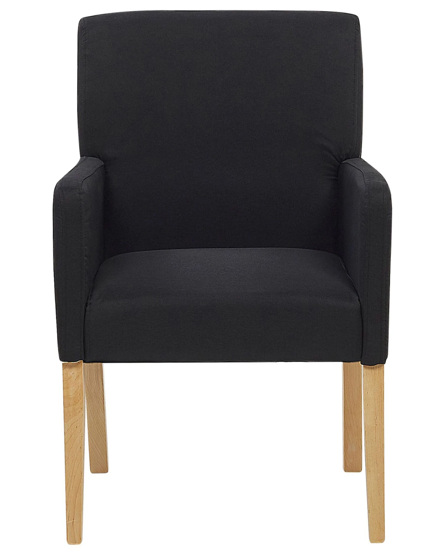Fabric Dining Chair Black ROCKEFELLER - Image 4