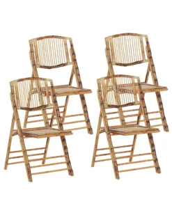 Set Of 4 Bamboo Chairs TRENTOR