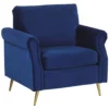 Velvet Armchair Navy Blue VIETAS