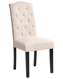 Set Of 2 Fabric Dining Chairs Cream SHIRLEY 11 Set Of 2 Fabric Dining Chairs Cream SHIRLEY -Best Furniture Store undef src sa picid 781781 type whitesh image scaled