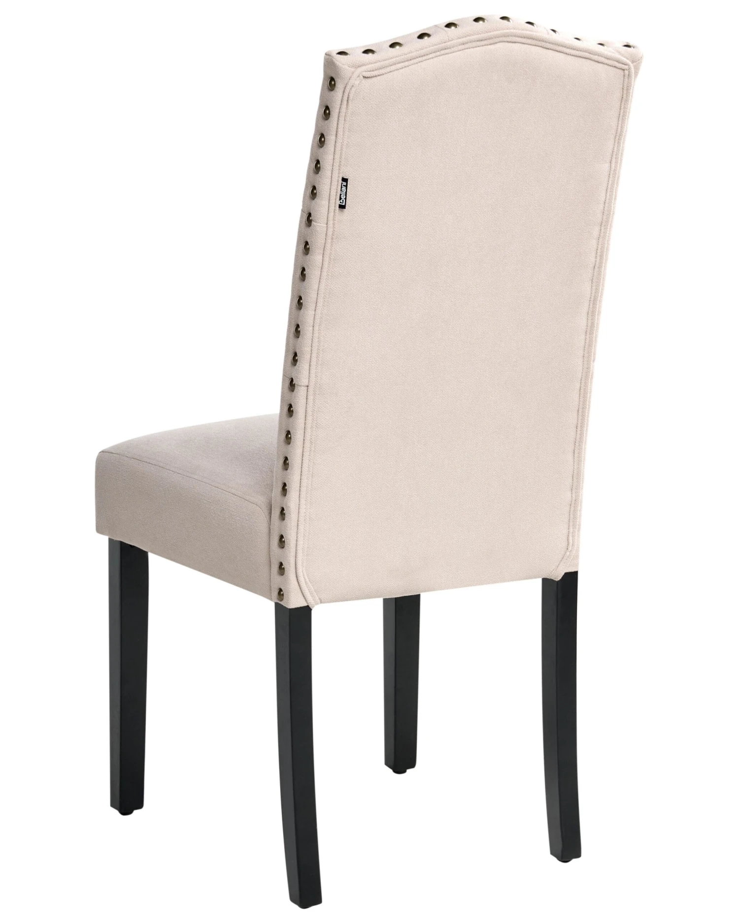 Set Of 2 Fabric Dining Chairs Cream SHIRLEY 5 Set Of 2 Fabric Dining Chairs Cream SHIRLEY - Image 5