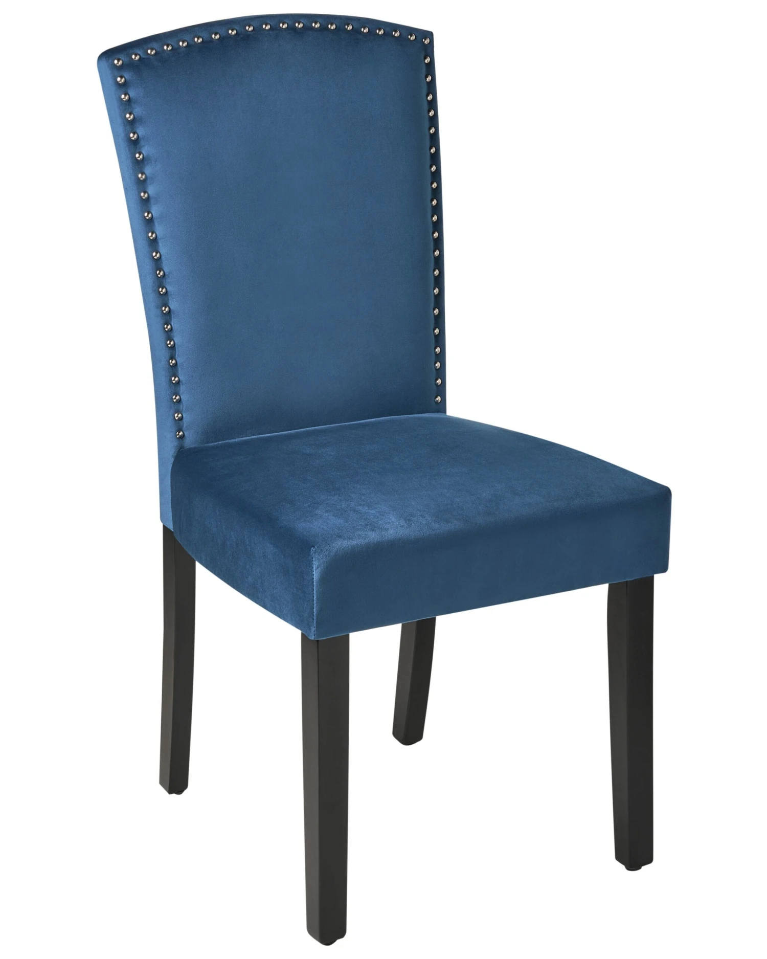 Set Of 2 Velvet Dining Chairs Blue PISECO - Image 3