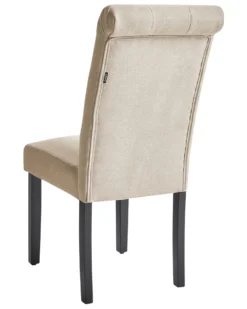 Set Of 2 Fabric Dining Chairs Beige VELVA -Best Furniture Store undef src sa picid 781879 type whitesh image scaled