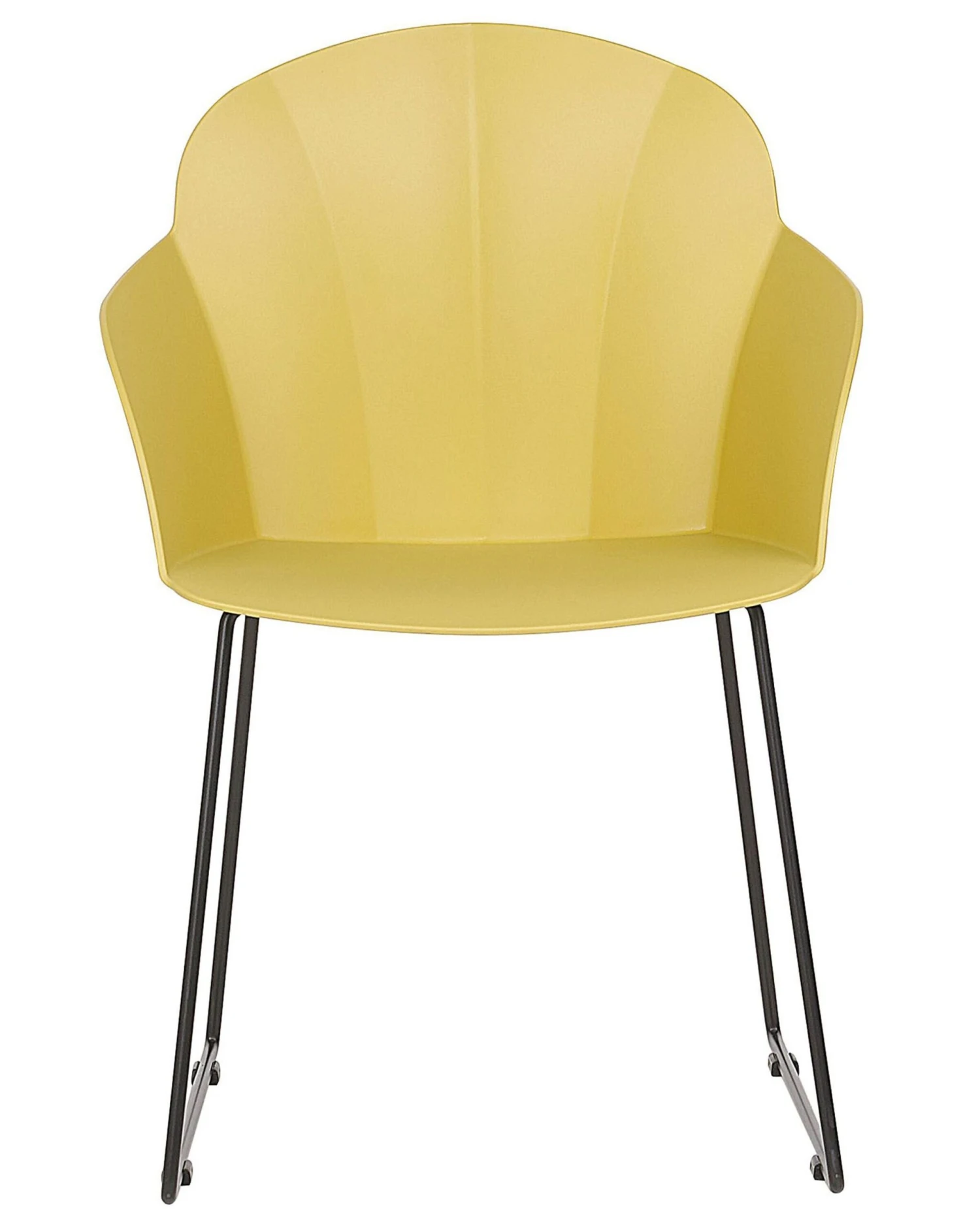 Set Of 2 Dining Chairs Yellow SYLVA 4 Set Of 2 Dining Chairs Yellow SYLVA - Image 4
