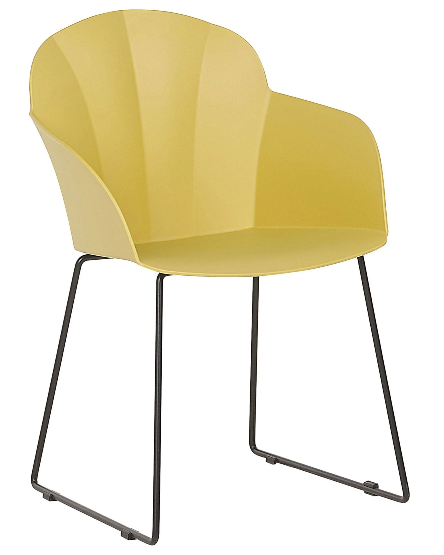 Set Of 2 Dining Chairs Yellow SYLVA 3 Set Of 2 Dining Chairs Yellow SYLVA - Image 3