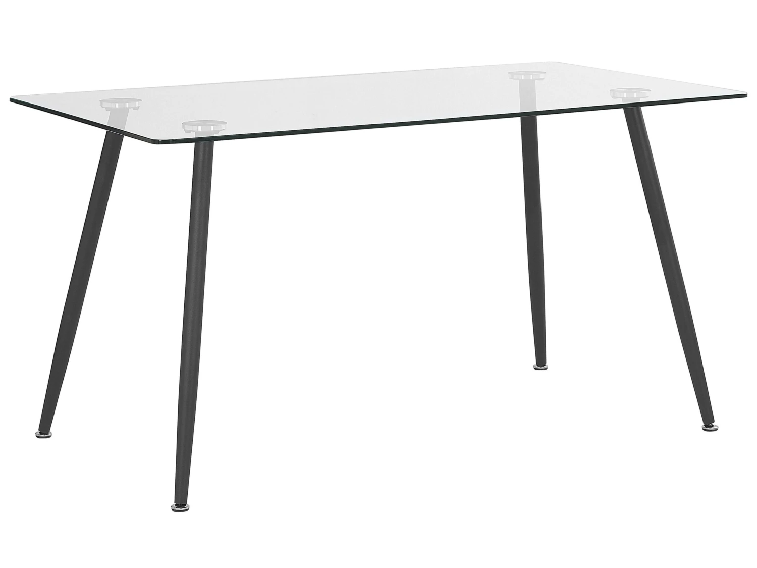 Glass Top Dining Table 140 X 80 Cm MIDLAND 1 Glass Top Dining Table 140 X 80 Cm MIDLAND