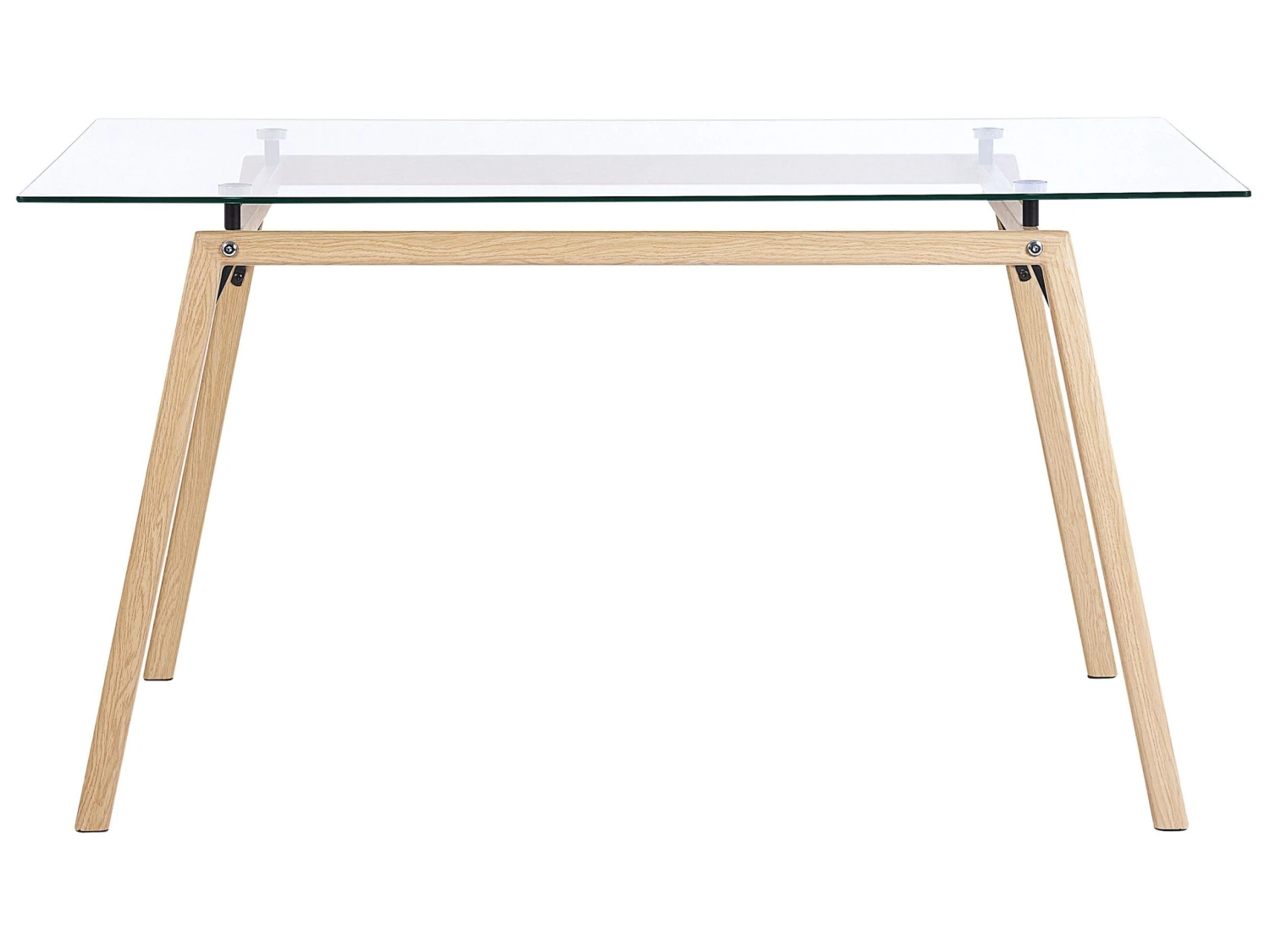 Glass Top Dining Table 140 X 80 Cm KAMINA 3 Glass Top Dining Table 140 X 80 Cm KAMINA - Image 3