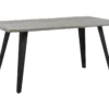 Dining Table 160 X 90 Cm Grey Wood WITNEY
