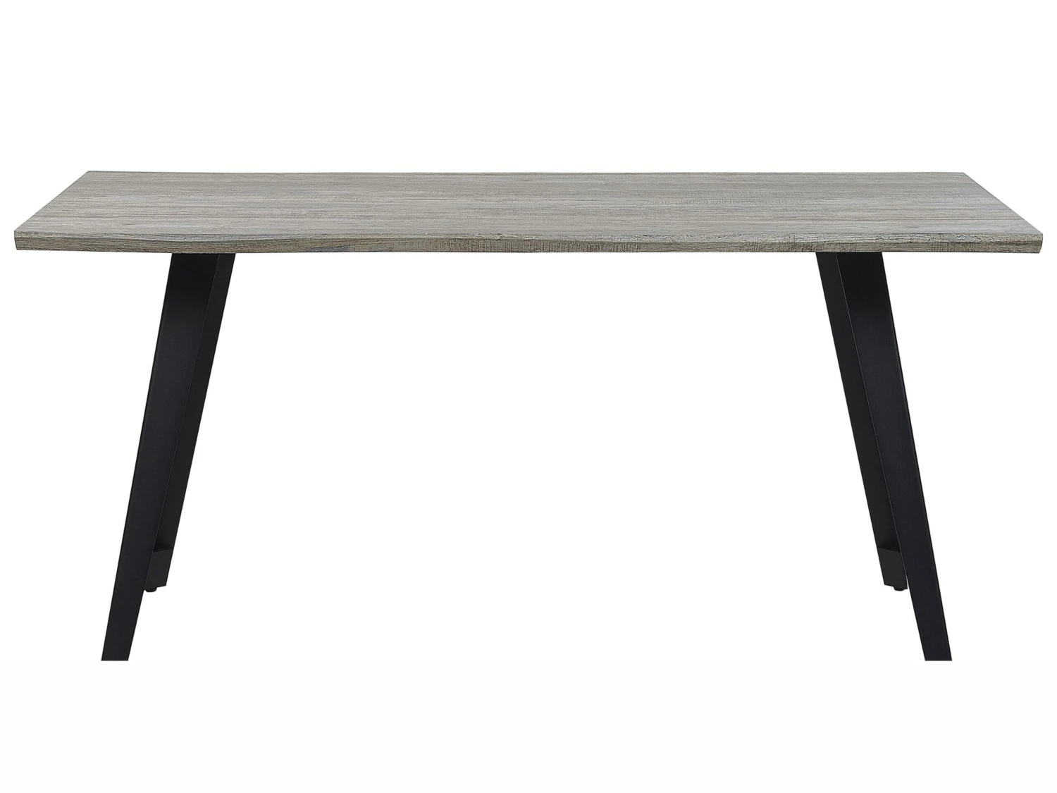 Dining Table 160 X 90 Cm Grey Wood WITNEY 4 Dining Table 160 X 90 Cm Grey Wood WITNEY - Image 4