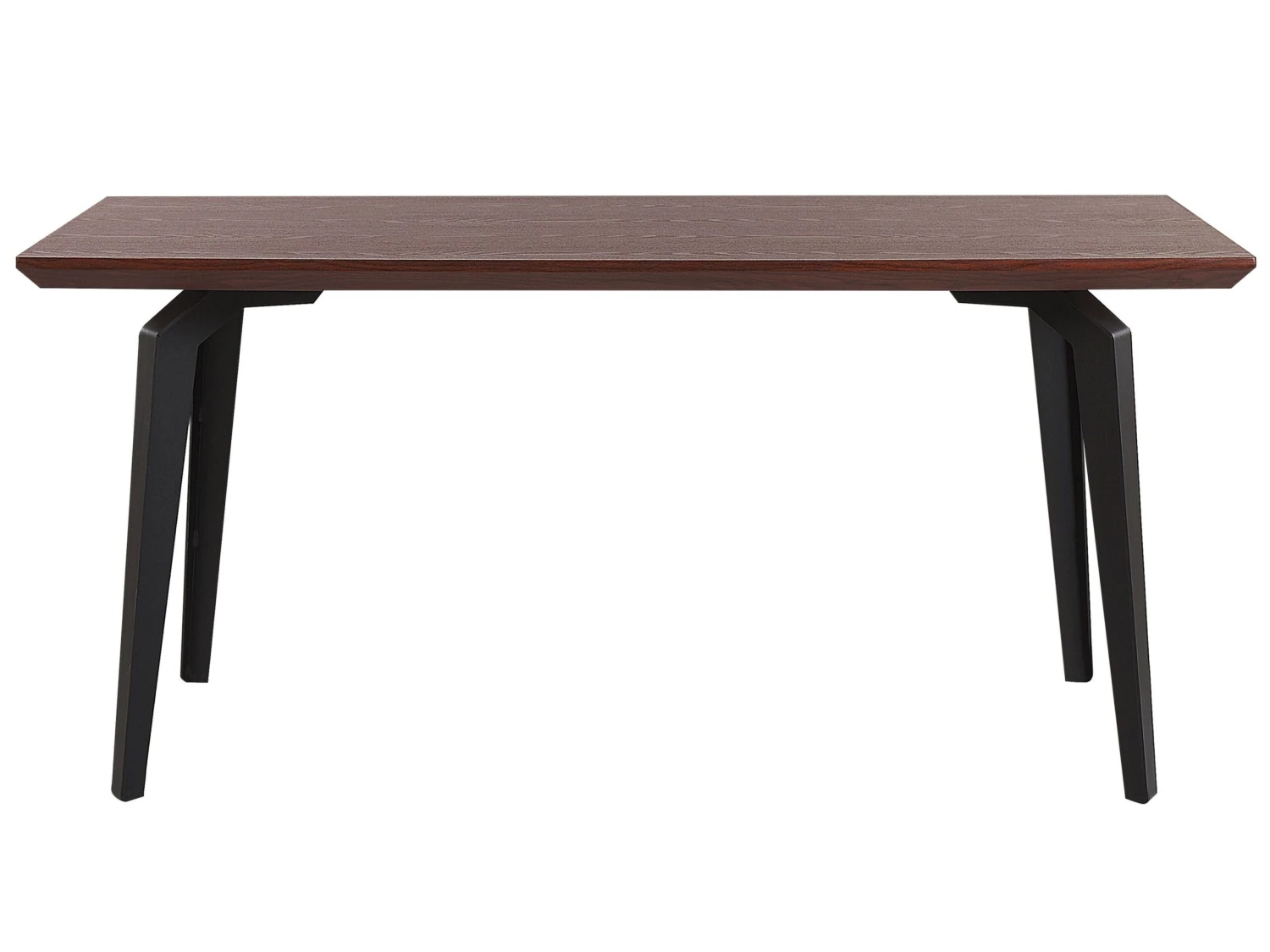 Dining Table 160 X 90 Cm Dark Wood With Black AMARES - Image 3