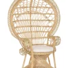 Rattan Peacock Chair Natural EMMANUELLE