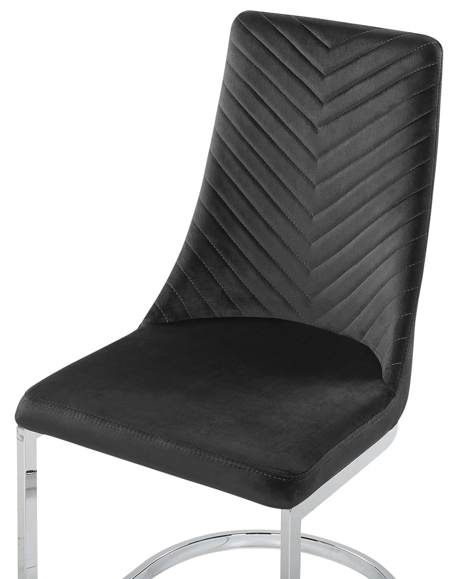 Set Of 2 Velvet Dining Chairs Black ALTOONA - Image 6