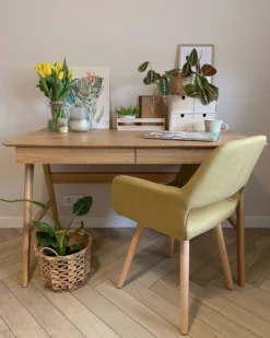 Set Of 2 Fabric Dining Chairs Yellow CHICAGO -Best Furniture Store undef src sa picid 796482 type whitesh image scaled