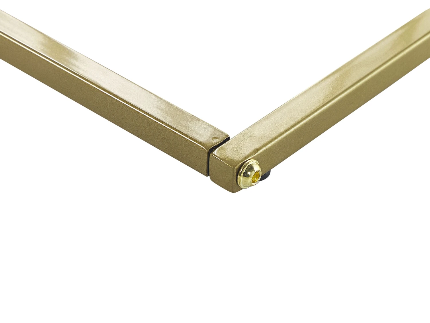 Side Table Marble Effect White With Gold PANDALE - Image 7