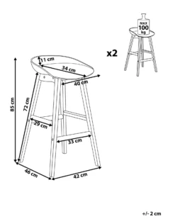 Set Of 2 Bar Chairs Black MICCO -Best Furniture Store undef src sa picid 802447 type whitesh image scaled