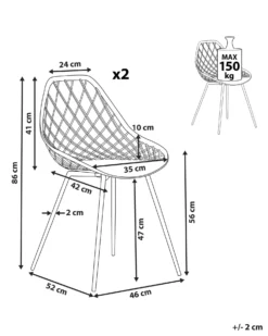 Set Of 2 Dining Chairs Grey CANTON -Best Furniture Store undef src sa picid 802920 type whitesh image scaled
