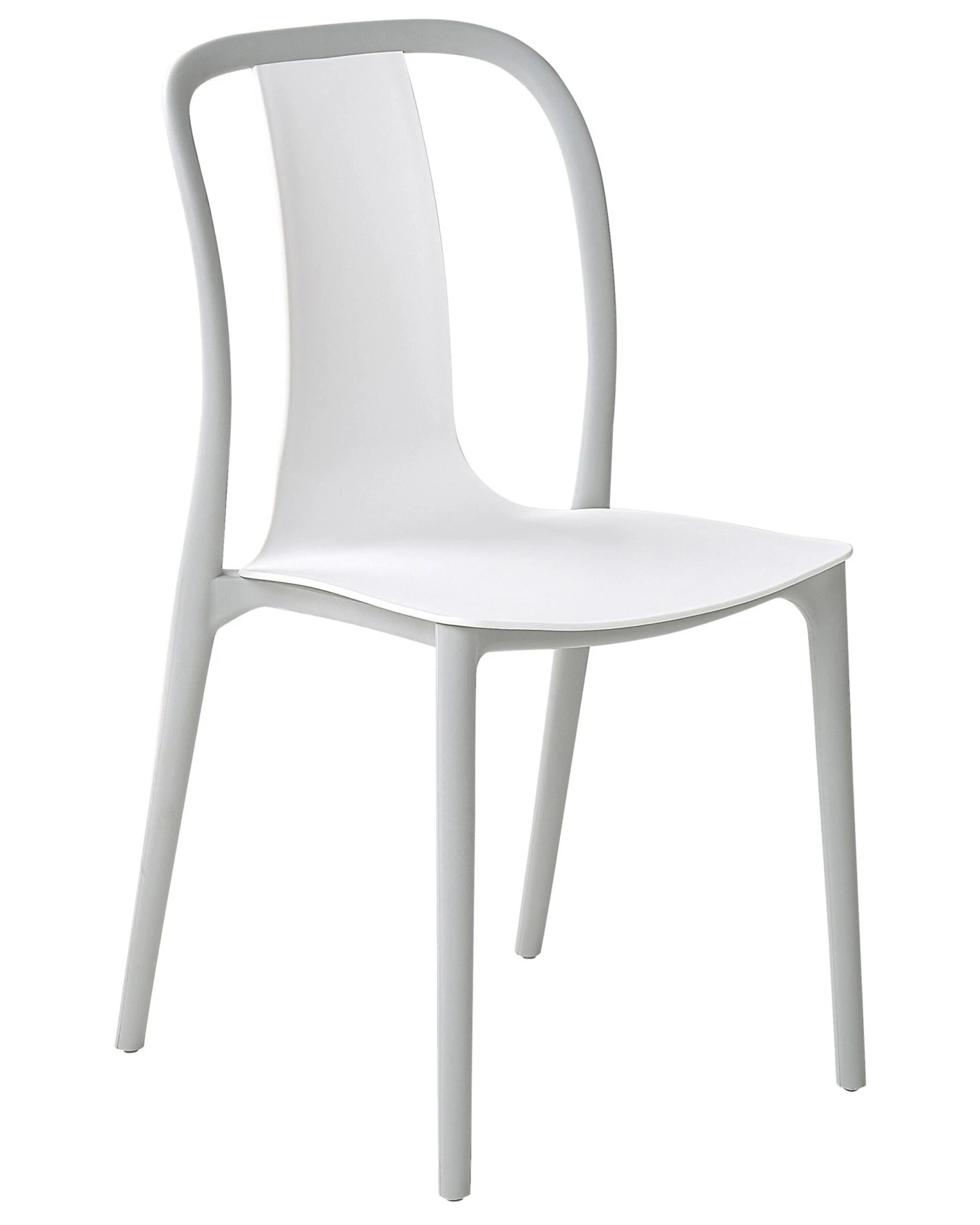 Set Of 2 Garden Chairs White And Grey SPEZIA 5 Set Of 2 Garden Chairs White And Grey SPEZIA - Image 5