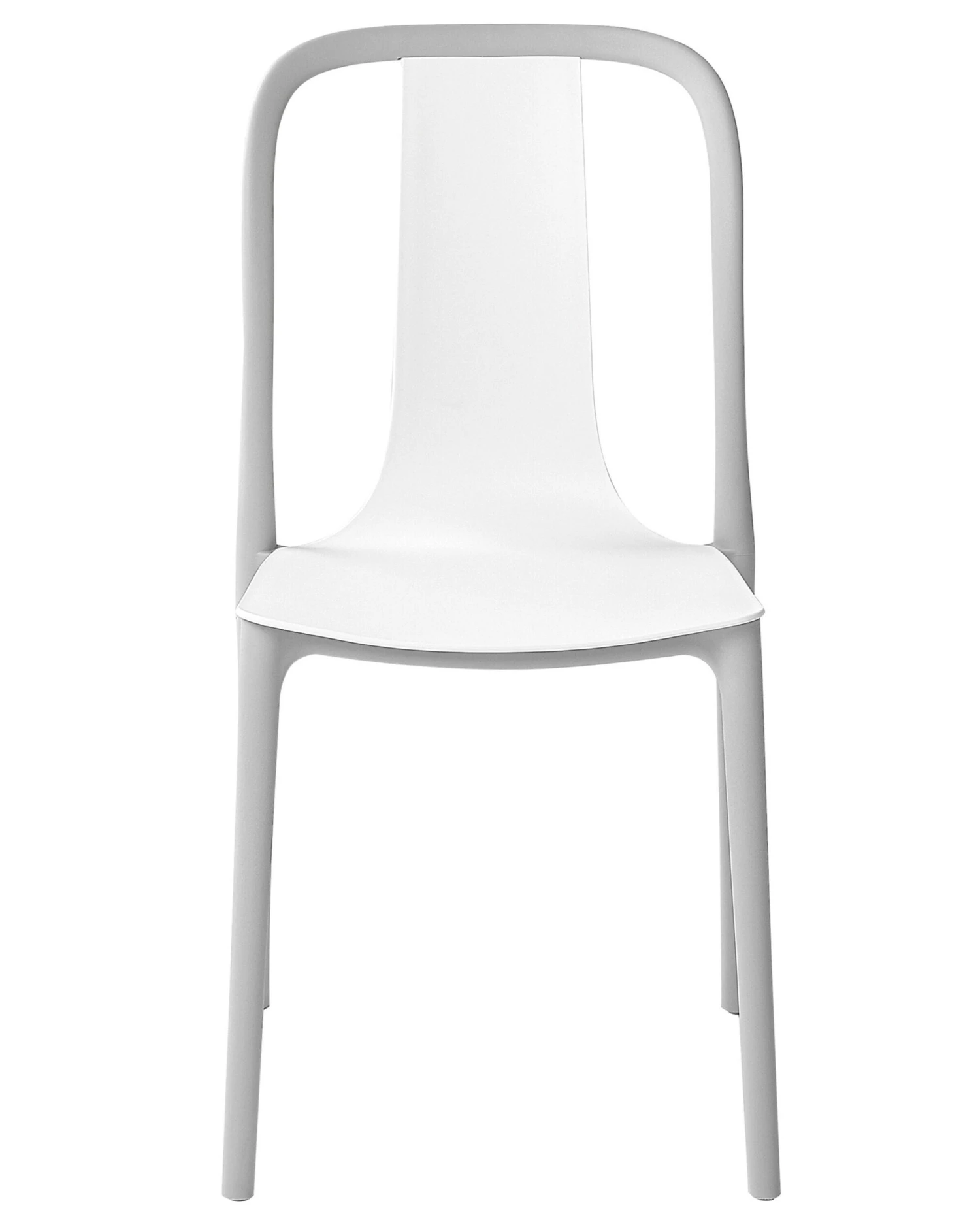 Set Of 6 Garden Chairs White And Grey SPEZIA 6 Set Of 6 Garden Chairs White And Grey SPEZIA - Image 6