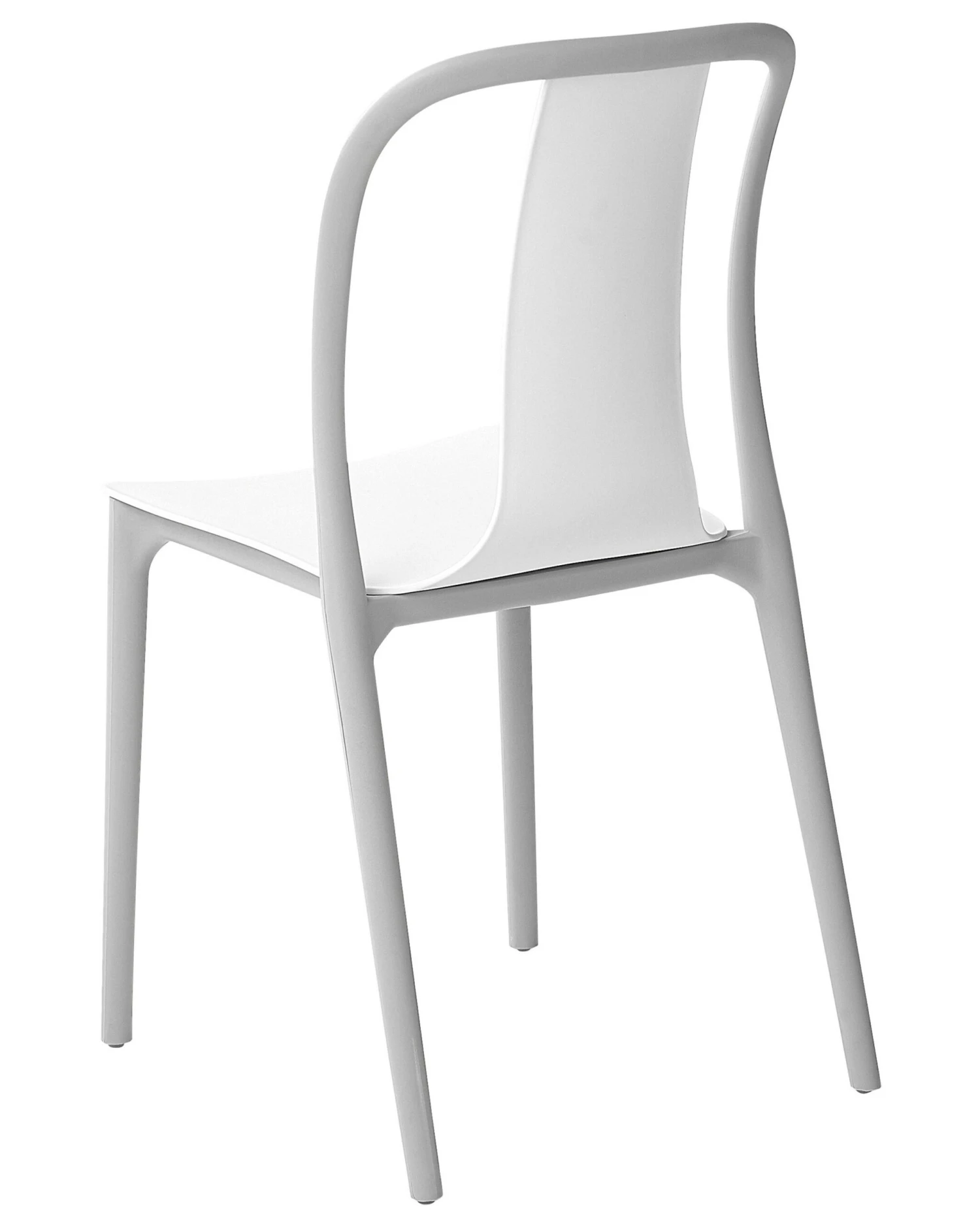 Set Of 6 Garden Chairs White And Grey SPEZIA 7 Set Of 6 Garden Chairs White And Grey SPEZIA - Image 7