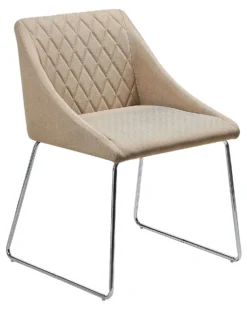 Set Of 2 Fabric Dining Chairs Beige ARCATA -Best Furniture Store undef src sa picid 808555 type whitesh image scaled