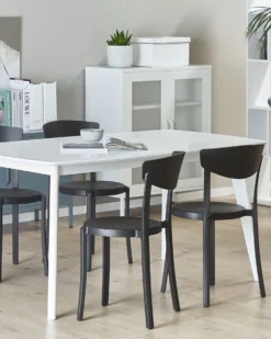 Set Of 4 Dining Chairs Black VIESTE -Best Furniture Store undef src sa picid 809141 type whitesh image scaled