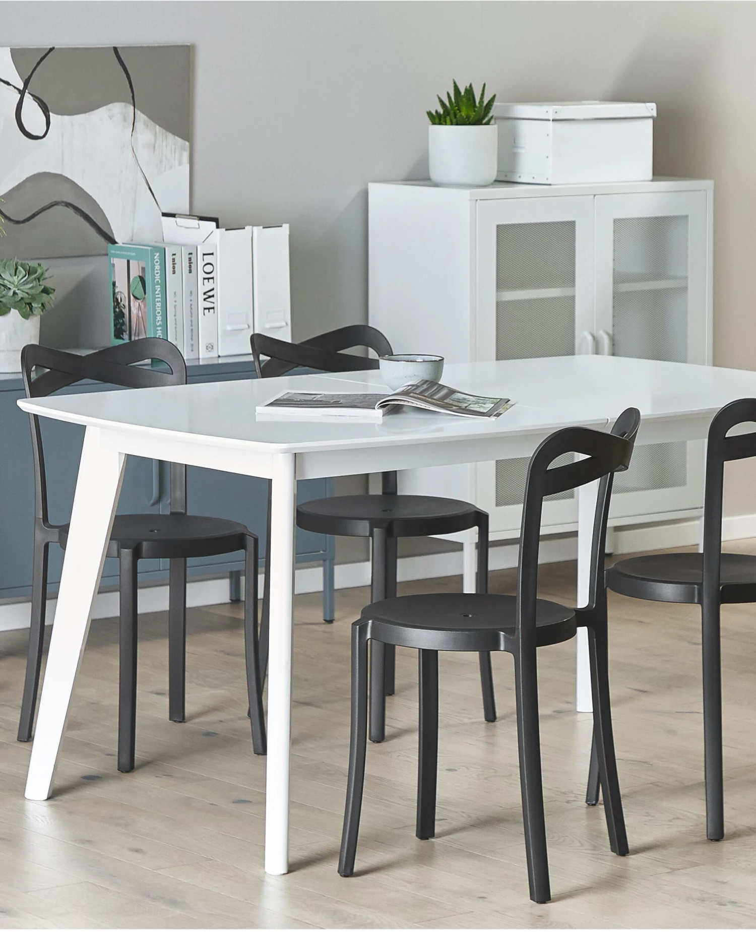 Set Of 4 Dining Chairs Black CAMOGLI - Image 3