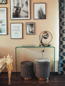 Glass Console Table Transparent KENDALL -Best Furniture Store undef src sa picid 809879 type whitesh image