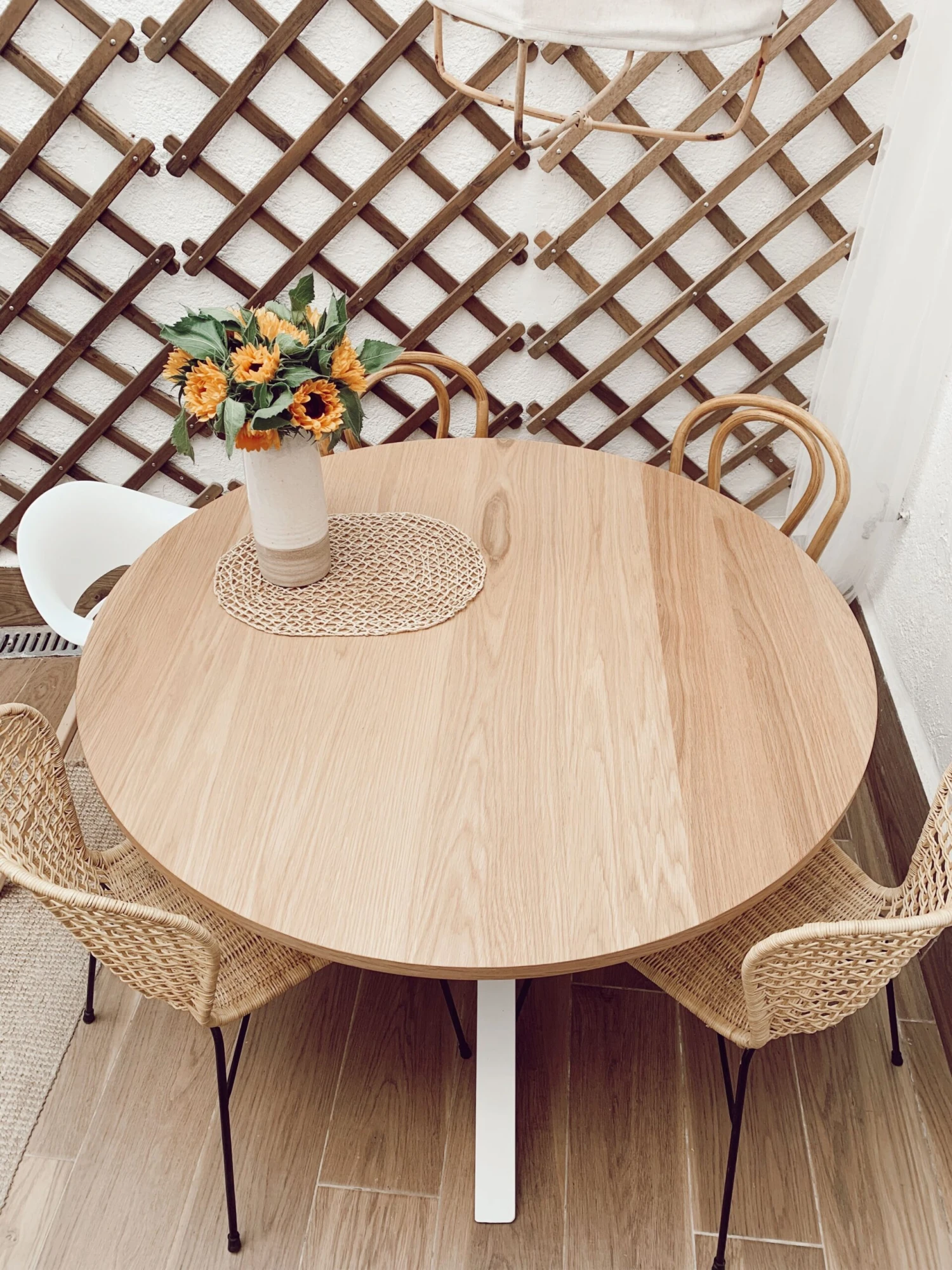 Set Of 2 Rattan Dining Chairs Natural ELFROS - Image 8