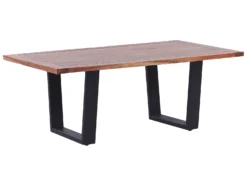 Acacia Coffee Table Light Wood And Black GRENOLA