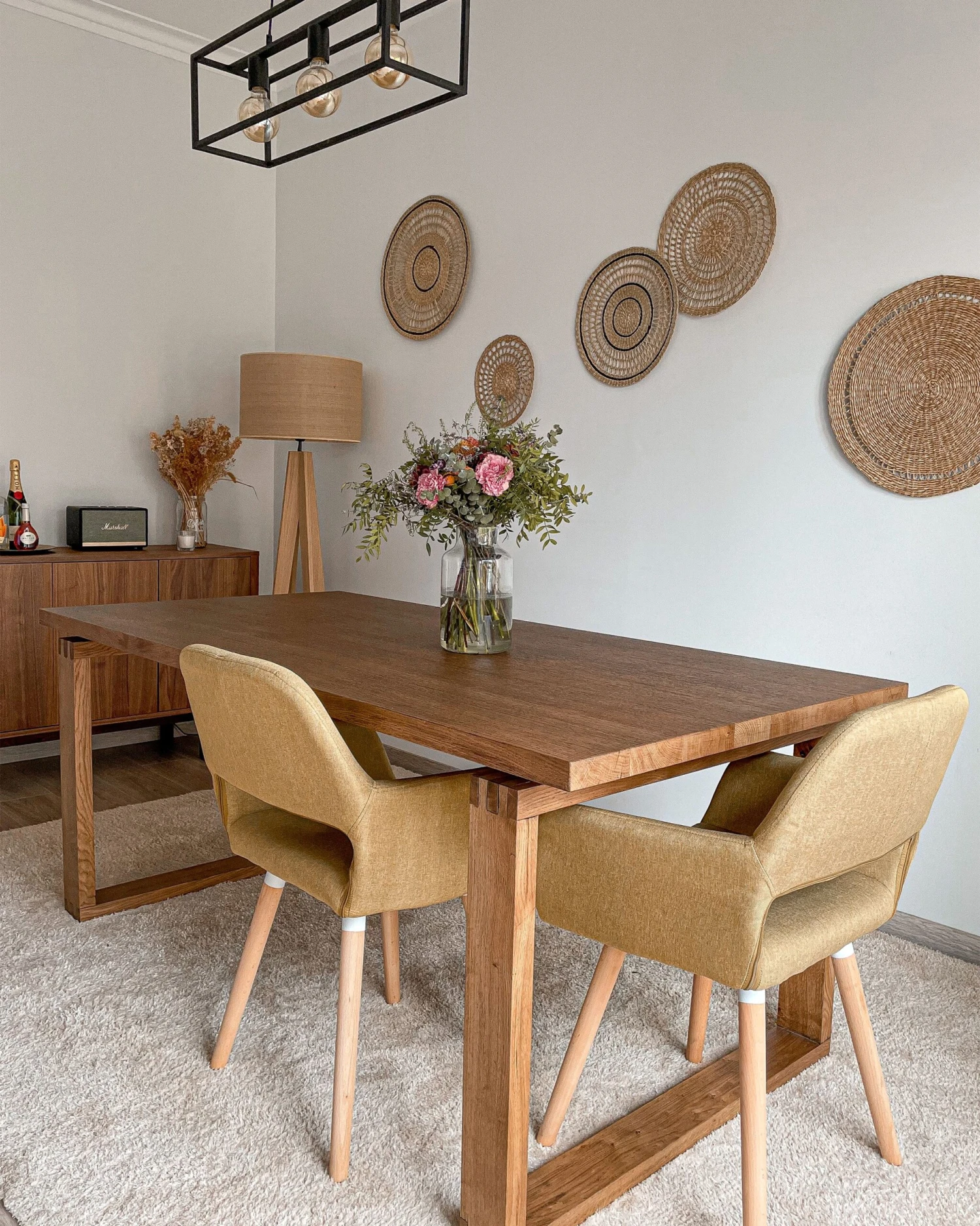 Set Of 2 Fabric Dining Chairs Yellow CHICAGO - Image 5