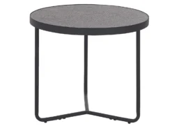 Coffee Table Concrete Effect With Black MELODY Small