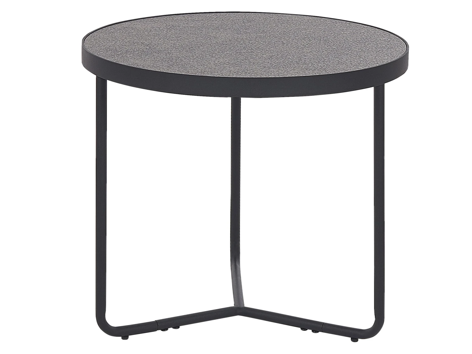 Coffee Table Concrete Effect With Black MELODY Small