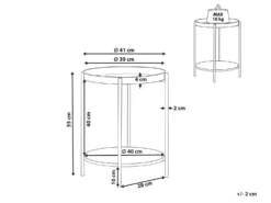 Tray Top Side Table Black With Dark Wood BORDEN -Best Furniture Store undef src sa picid 824241 type whitesh image scaled