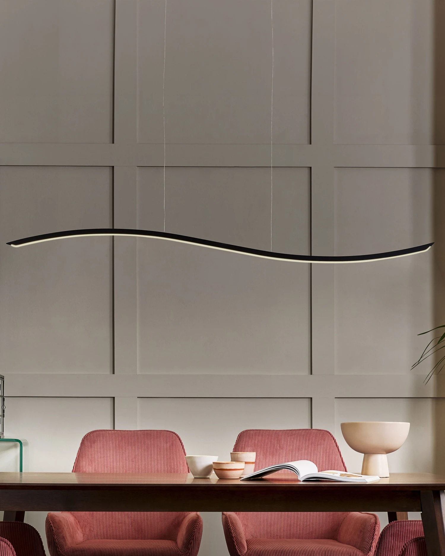 Metal LED Pendant Lamp Black CALAO 2 Metal LED Pendant Lamp Black CALAO - Image 2