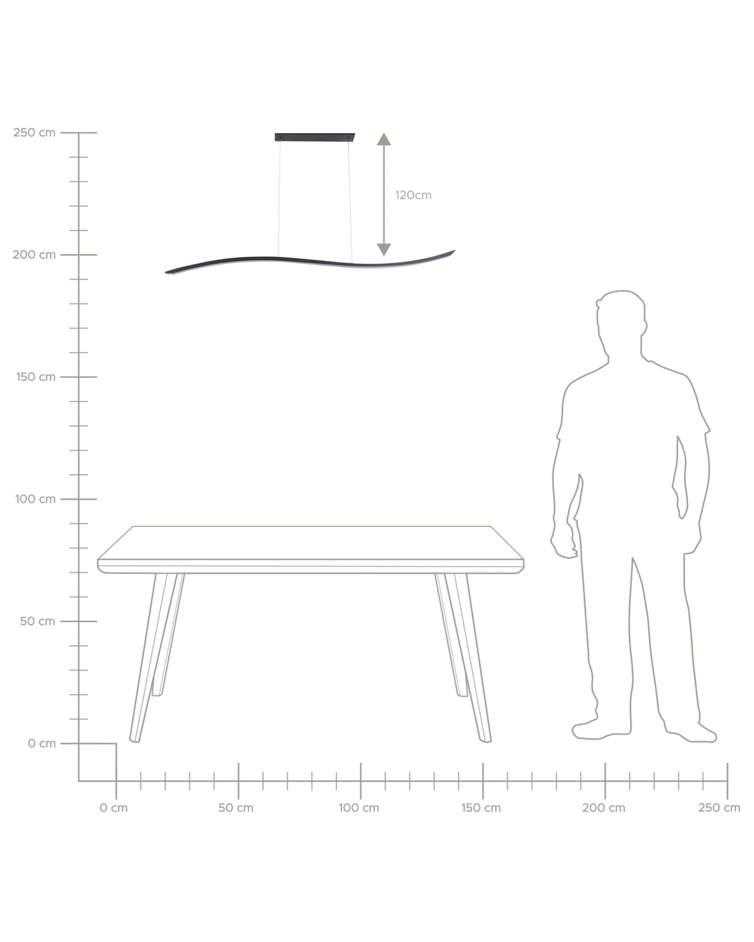 Metal LED Pendant Lamp Black CALAO 7 Metal LED Pendant Lamp Black CALAO - Image 7