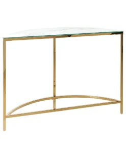 Glass Top Console Table Marble Effect White With Gold ORITA -Best Furniture Store undef src sa picid 824984 type whitesh image scaled