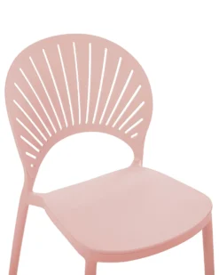 Set Of 4 Plastic Dining Chairs Pink OSTIA 15 Set Of 4 Plastic Dining Chairs Pink OSTIA -Best Furniture Store undef src sa picid 825367 type whitesh image scaled