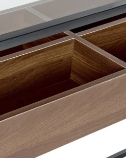 Glass Top Console Table Dark Wood And Black WACO -Best Furniture Store undef src sa picid 825579 type whitesh image