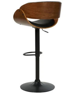 Swivel Bar Stool Dark Wood With Black BAKU II -Best Furniture Store undef src sa picid 827964 type whitesh image scaled