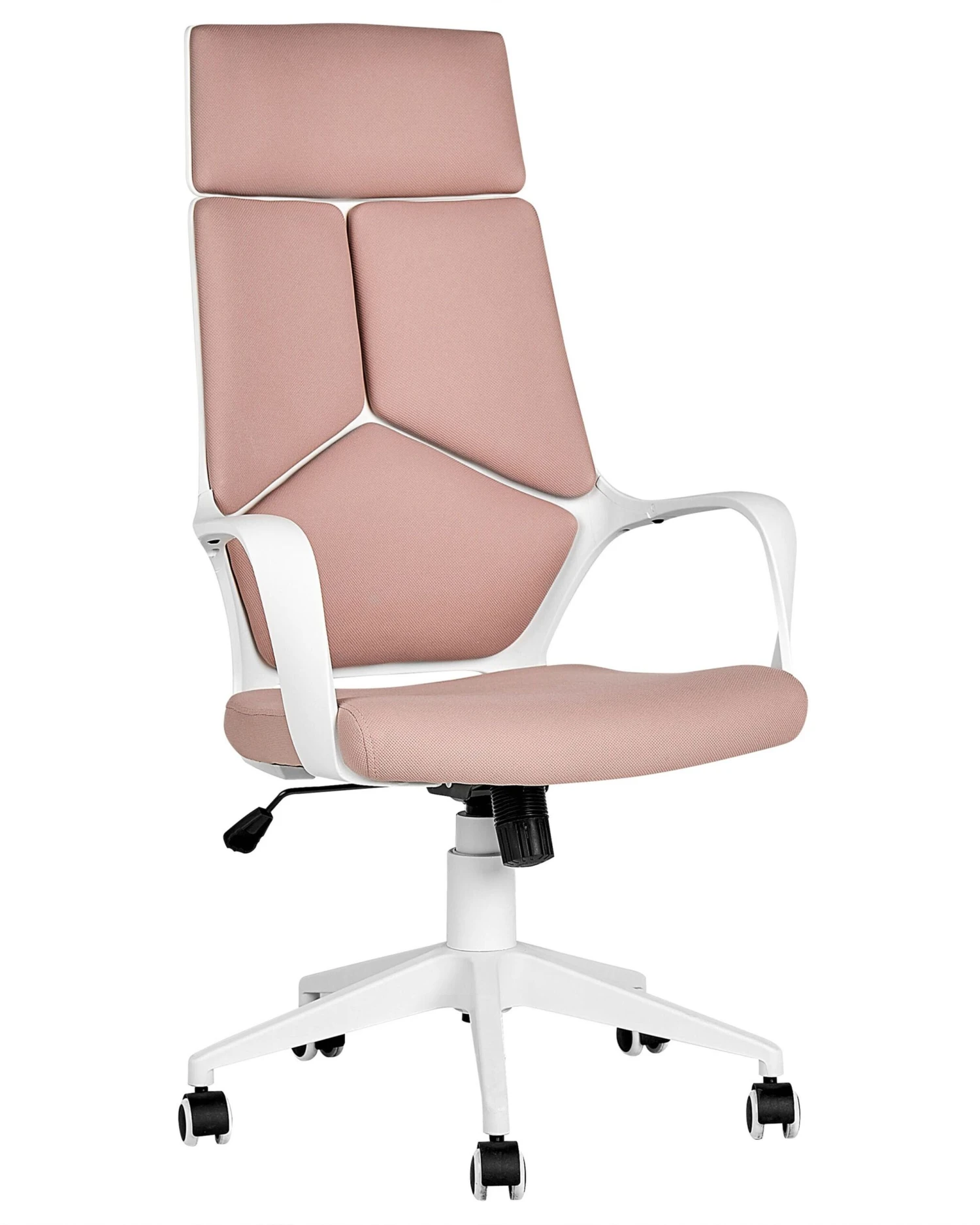 Swivel Office Chair Pink And White DELIGHT 1 Swivel Office Chair Pink And White DELIGHT