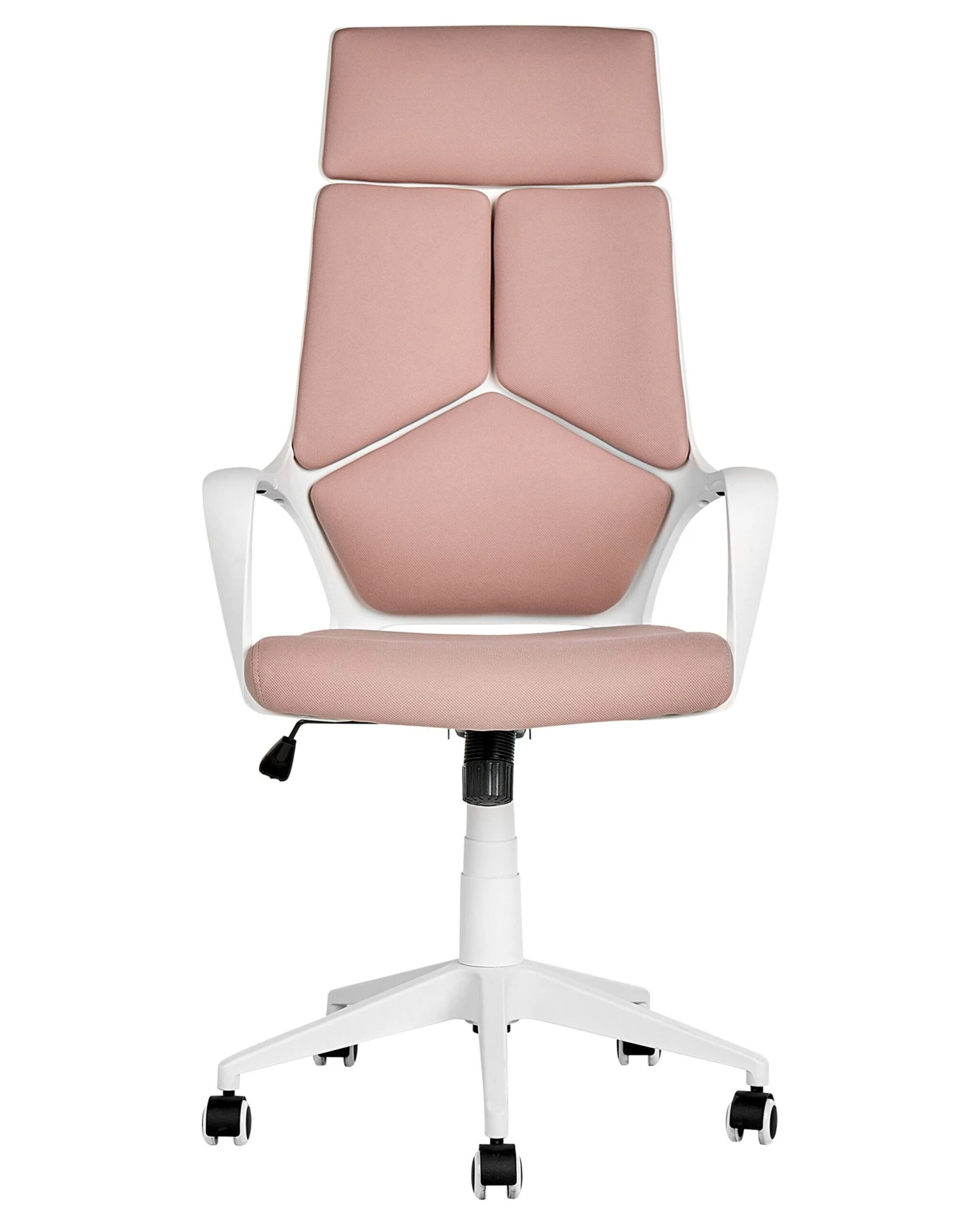 Swivel Office Chair Pink And White DELIGHT 3 Swivel Office Chair Pink And White DELIGHT - Image 3