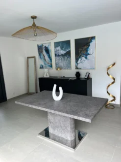 Dining Table 160 X 90 Cm Concrete Effect PASADENA 12 Dining Table 160 X 90 Cm Concrete Effect PASADENA -Best Furniture Store undef src sa picid 834734 type whitesh image scaled