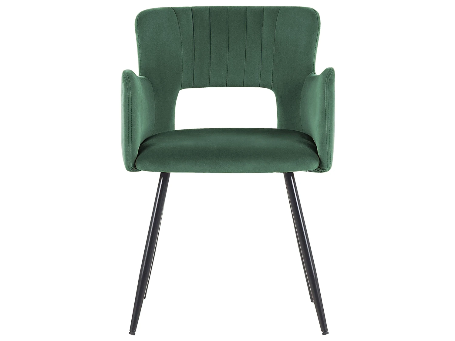 Velvet Dining Chair Dark Green SANILAC 3 Velvet Dining Chair Dark Green SANILAC - Image 3
