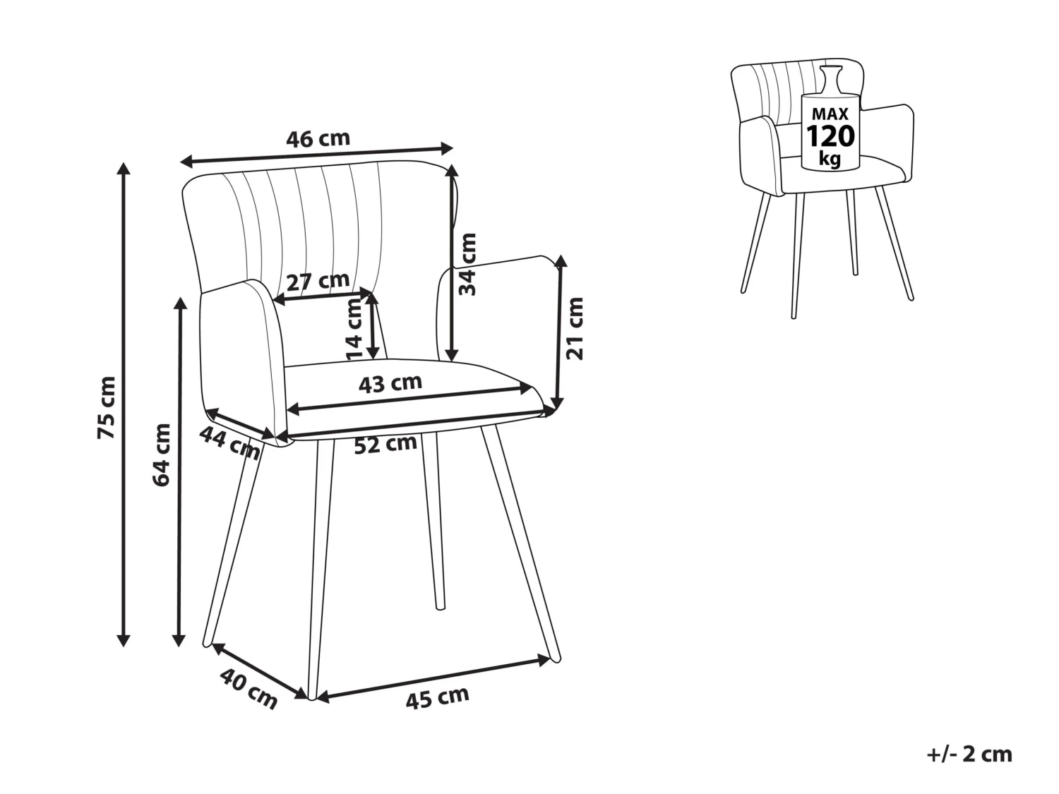 Velvet Dining Chair Dark Green SANILAC 8 Velvet Dining Chair Dark Green SANILAC - Image 8
