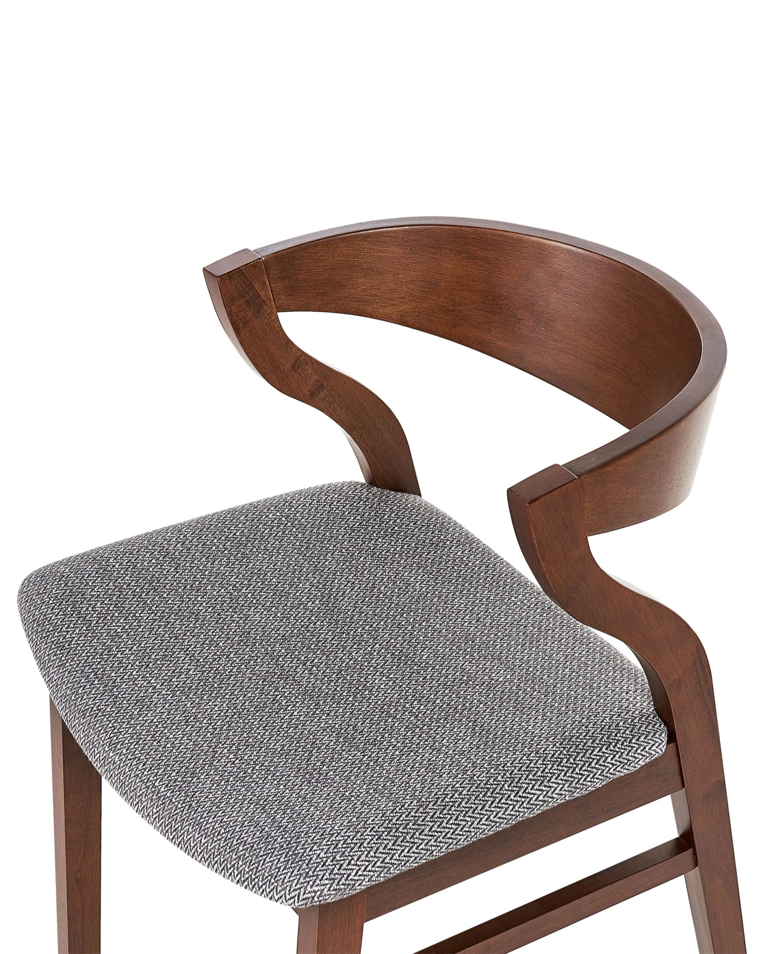 Set Of 2 Dining Chairs Dark Wood And Grey MAROA - Image 6