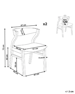 Set Of 2 Dining Chairs Dark Wood And Grey MAROA -Best Furniture Store undef src sa picid 837243 type whitesh image scaled