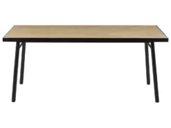 Dining Table 180 X 90 Cm Light Wood With Black IVORIE 11 Dining Table 180 X 90 Cm Light Wood With Black IVORIE -Best Furniture Store undef src sa picid 837814 type whitesh image scaled