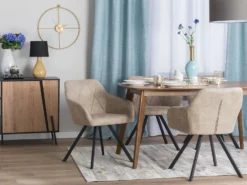 Set Of 2 Fabric Dining Chairs Beige MONEE 17 Set Of 2 Fabric Dining Chairs Beige MONEE -Best Furniture Store undef src sa picid 839655 type whitesh image scaled