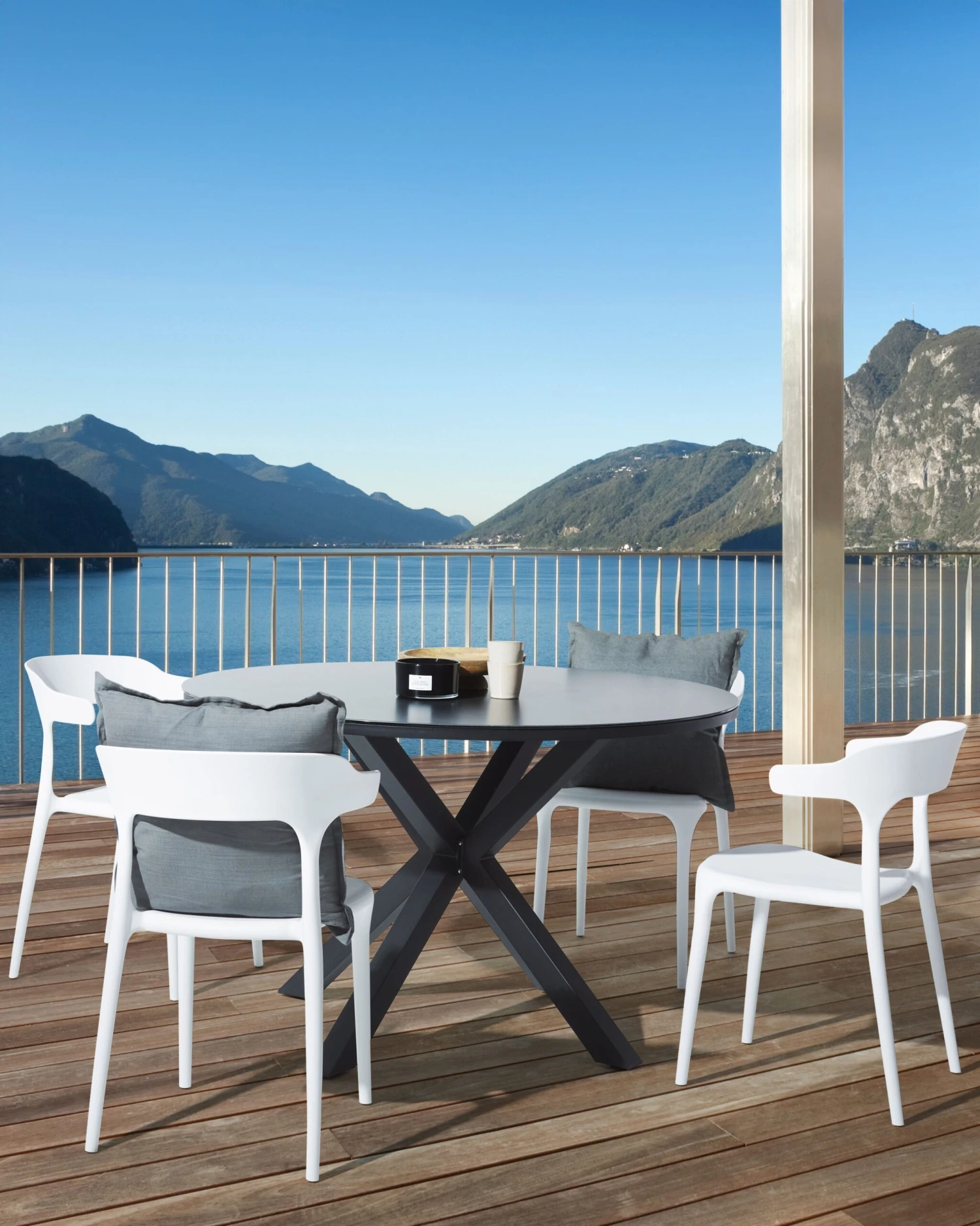 Set Of 4 Dining Chairs White GUBBIO 2 Set Of 4 Dining Chairs White GUBBIO - Image 2