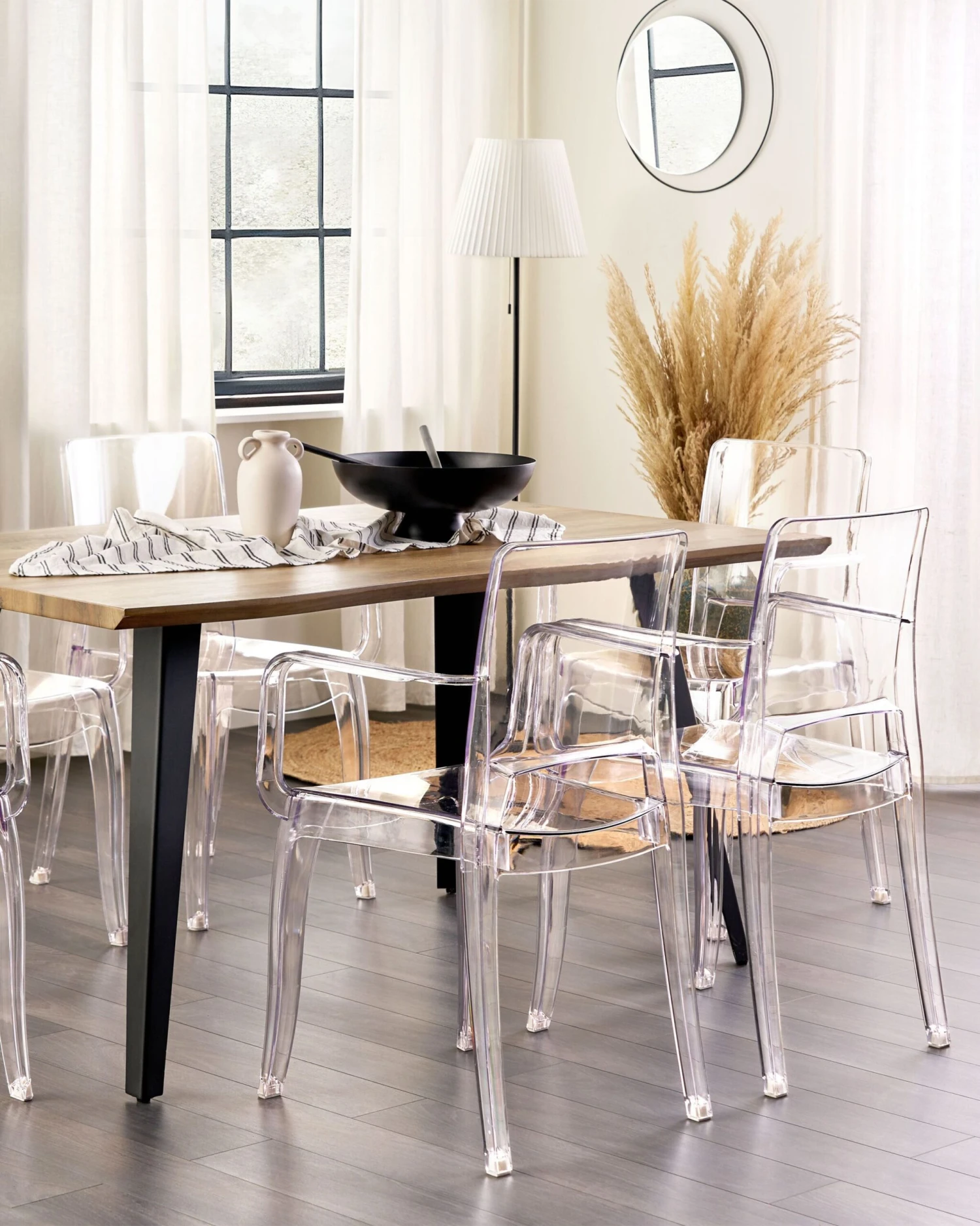 Set Of 2 Dining Chairs Transparent KENWOOD - Image 2